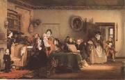 Sir David Wilkie Reading the Will (mk09) china oil painting reproduction